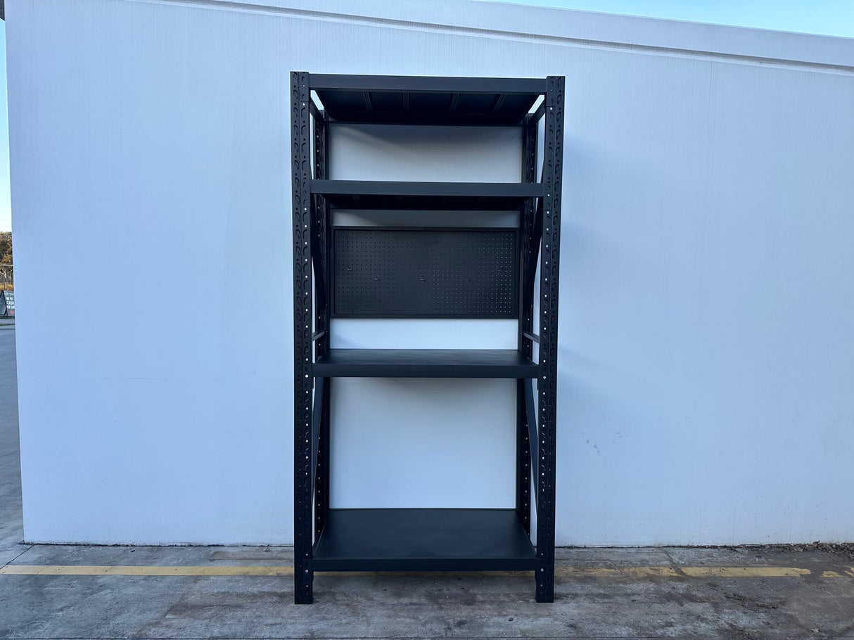 Heavy Duty Garage Workbench with Pegboard 2.4m(H)x1.2m(L)x0.6m(D) 1200kg Storage Shelving System