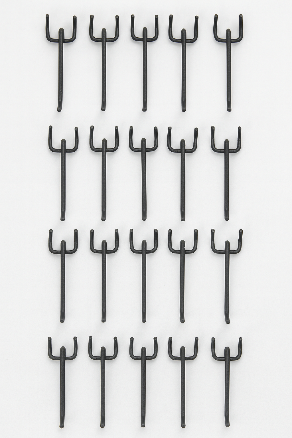 Heavy Duty Pegboard Hooks for Garage Workshop Tool Storage – 10cm 15cm 20cm (Silver & Black)
