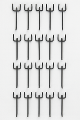 Heavy Duty Pegboard Hooks for Garage Workshop Tool Storage – 10cm 15cm 20cm (Silver & Black)