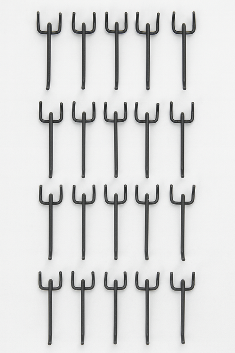 Heavy Duty Pegboard Hooks for Garage Workshop Tool Storage – 10cm 15cm 20cm (Silver & Black)