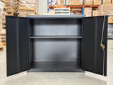 Lockable Metal Storage Cabinet with Shelf –  Steel Garage Cabinet