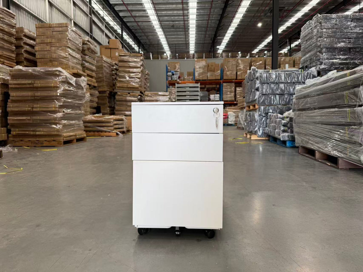 3-Drawer Lockable Mobile Pedestal