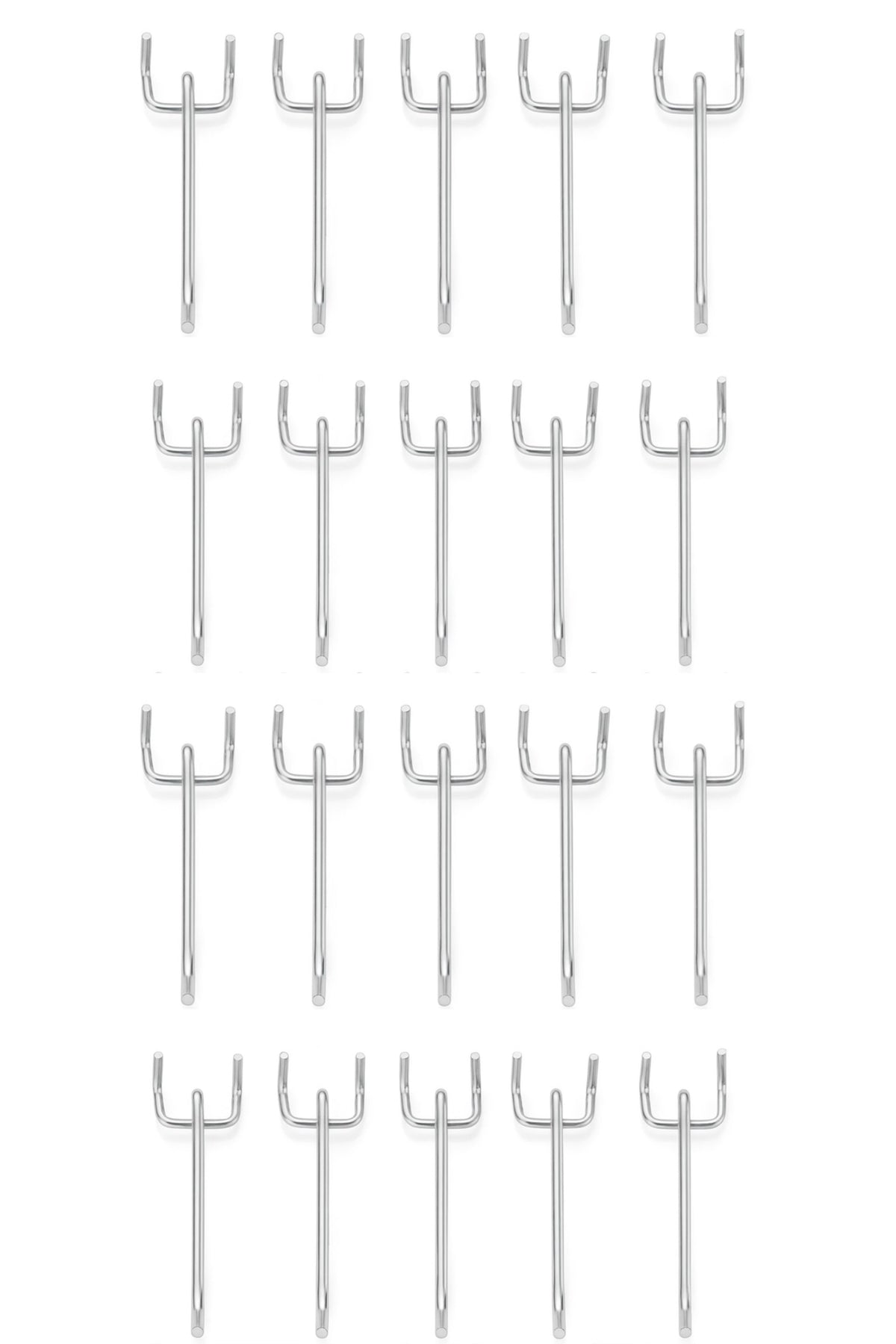 Heavy Duty Pegboard Hooks for Garage Workshop Tool Storage – 10cm 15cm 20cm (Silver & Black)