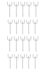 Heavy Duty Pegboard Hooks for Garage Workshop Tool Storage – 10cm 15cm 20cm (Silver & Black)