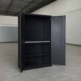 Heavy Duty Tool Storage Cabinet with Drawers & Pegboard 1.8m Steel Cabinet
