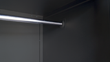 Metal closet Matt black