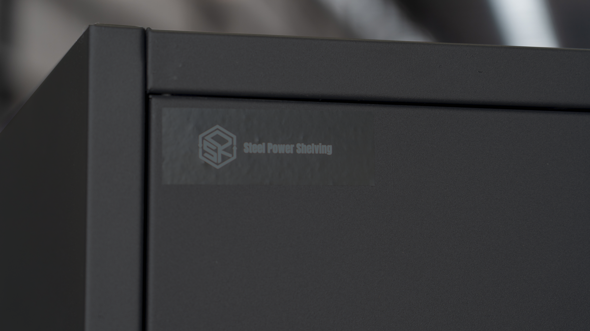 Heavy Duty Metal Storage Cabinet 1.85m(H)x0.9m(L)x0.4m(D) Black Steel Wardrobe