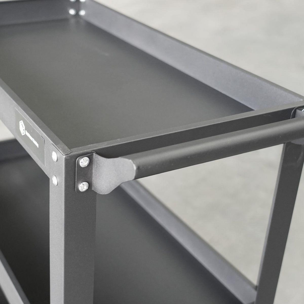 3 Tier Tool Trolley Cart with Wheels – Heavy Duty Steel Rolling Cart