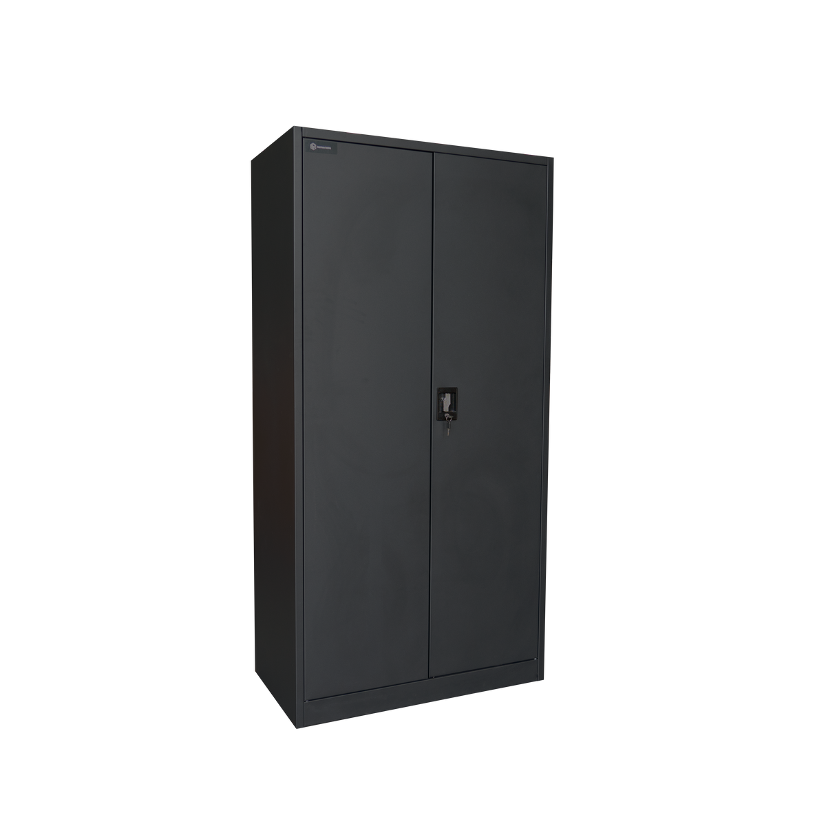 Heavy Duty Metal Storage Cabinet 1.85m(H)x0.9m(L)x0.4m(D) Black Steel Wardrobe