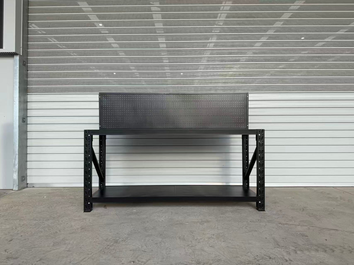 Workbench with pegboard 1.4m(H)x2.0m(L)x0.6m(D)600KG