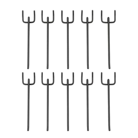 Heavy Duty Pegboard Hooks for Garage Workshop Tool Storage – 10cm 15cm 20cm (Silver & Black)