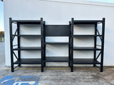 Garage Workbench with Pegboard 2.0m(H)x3.6m(L)x0.6m(D) 3000kg Storage Workstation Adjustable Shelves