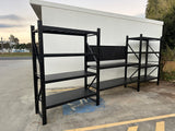 Heavy Duty Garage Workbench with Pegboard 2.4m(H)x5.0m(L)x0.6m(D) 3000kg Storage Shelving System