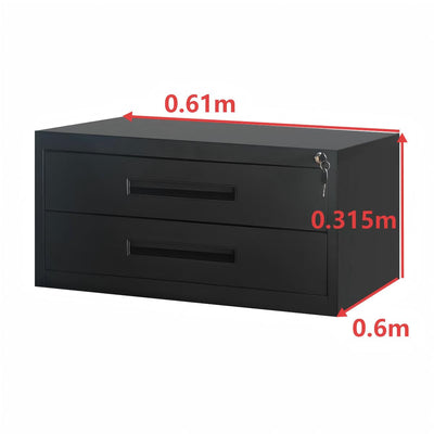 2 Drawer Metal Storage Cabinet – Lockable Steel Tool Storage Unit