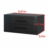 2 Drawer Metal Storage Cabinet – Lockable Steel Tool Storage Unit