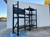 Heavy Duty Garage Workbench with Pegboard 2.0m(H)x2.4m(L)x0.6m(D) 1800kg Storage Shelving System