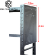 Side Pegboard 0.6m x 0.9m – Tool Board for 0.6m Depth Shelving (5 Hooks Included)