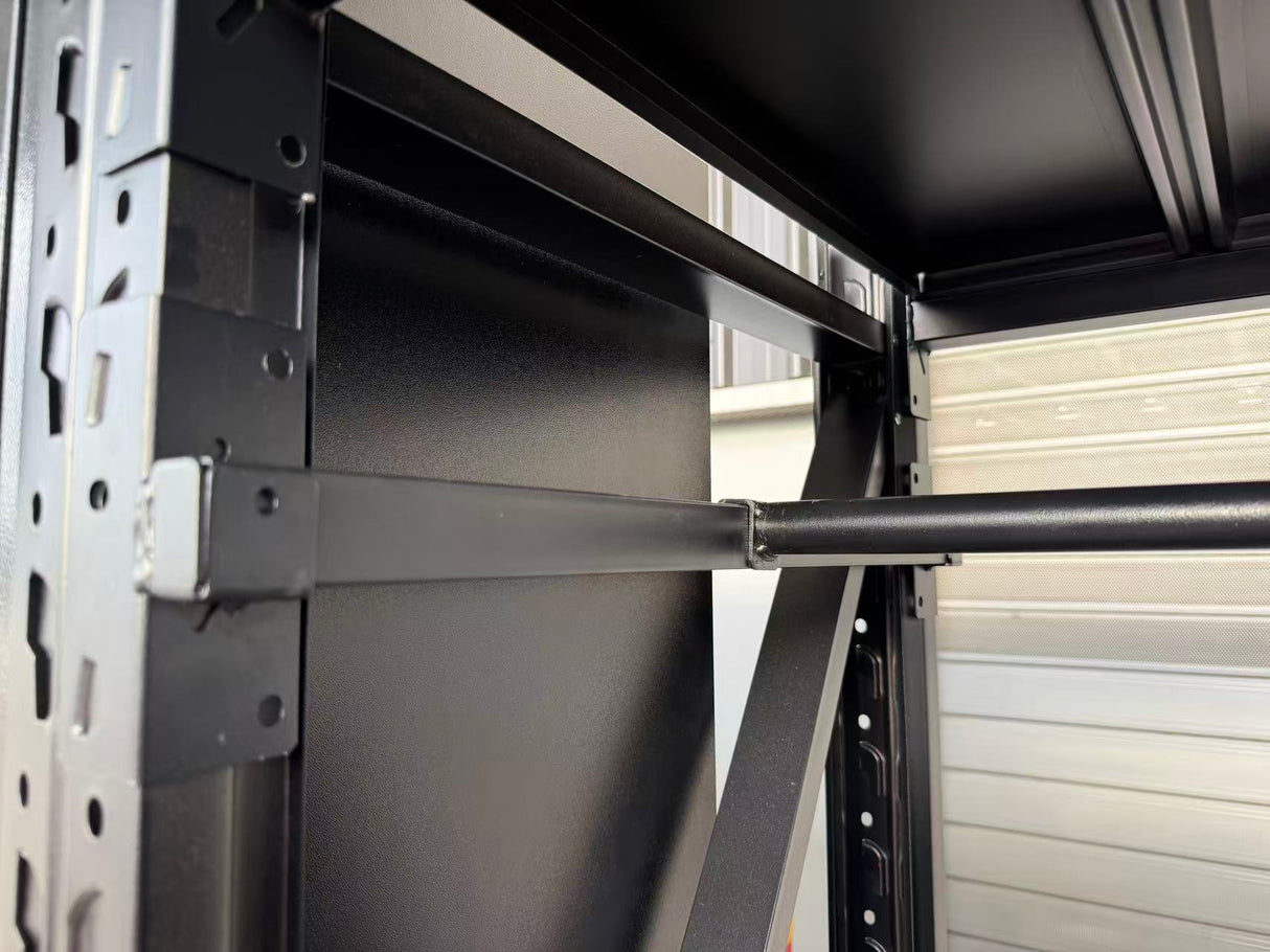 Steel Power Hanging Rail Accessory for 0.6m Depth Heavy-Duty Shelf Only