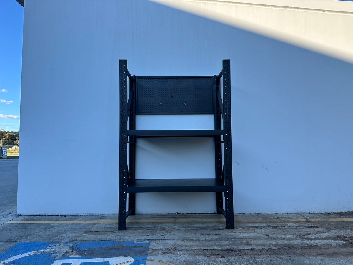 Heavy Duty Garage Workbench with Pegboard 1.8m(H)x1.2m(L)x0.6m(D) 600kg Storage Shelving System