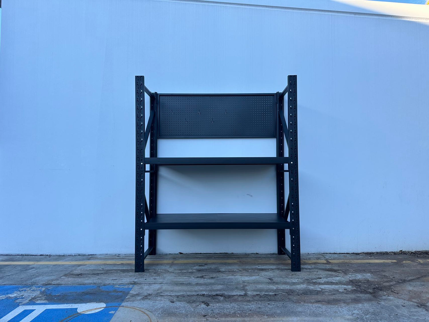 Heavy Duty Garage Workbench with Pegboard 1.8m(H)x1.5m(L)x0.6m(D) 600kg Storage Shelving System