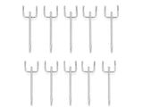 Heavy Duty Pegboard Hooks for Garage Workshop Tool Storage – 10cm 15cm 20cm (Silver & Black)