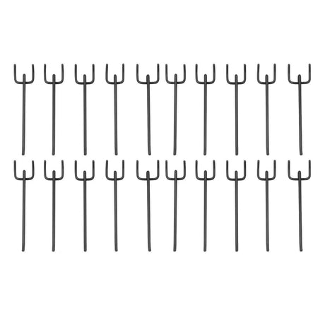 Heavy Duty Pegboard Hooks for Garage Workshop Tool Storage – 10cm 15cm 20cm (Silver & Black)