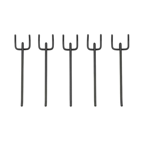 Heavy Duty Pegboard Hooks for Garage Workshop Tool Storage – 10cm 15cm 20cm (Silver & Black)