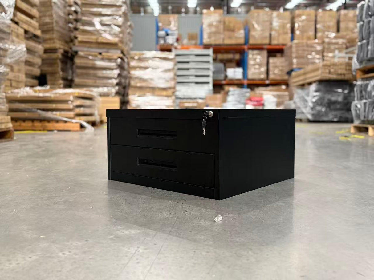 Metal Double Drawer Storage Unit (Lockable)