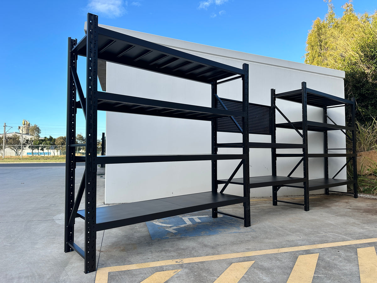 Heavy Duty Garage Workbench Workstation with Pegboard 2.4m(H)x5.5m(L)x0.6m(D) 3000kg