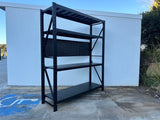 Heavy Duty Garage Workbench with Pegboard 2.4m(H)x2.0m(L)x0.6m(D) 1200kg Storage Shelving System