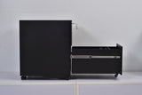 3 Drawer Mobile Pedestal Filing Cabinet – Lockable Office Drawer Unit with Wheels