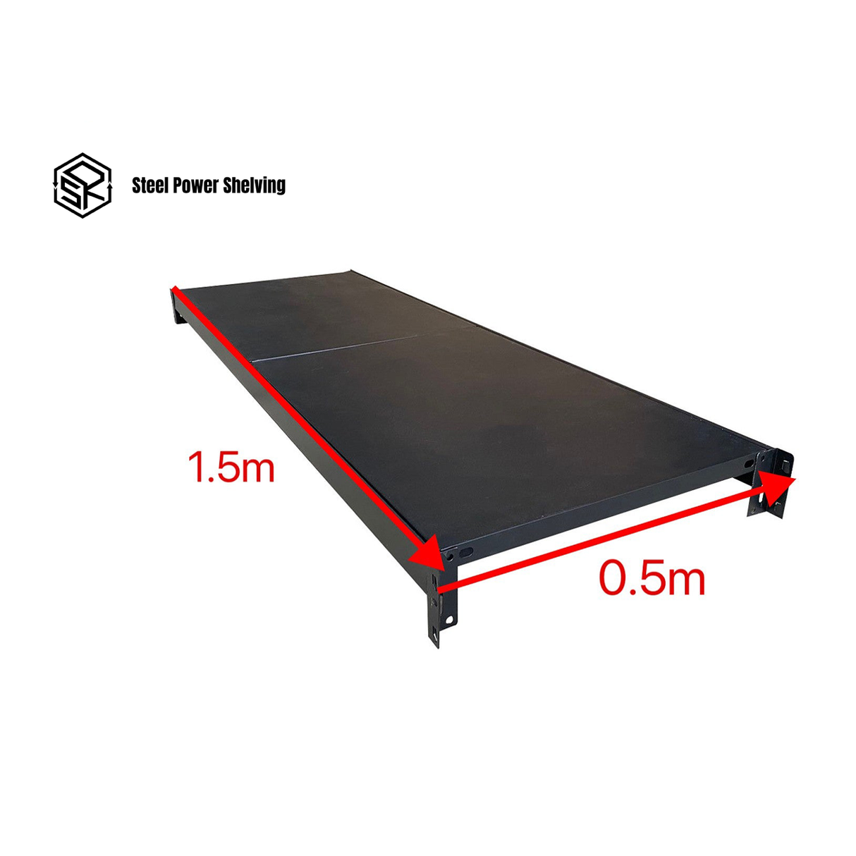 Extra Shelf 1.5m(L)x0.5m(D) Steel Shelving Add-On Layer