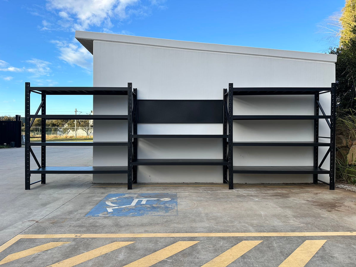 Heavy Duty Garage Workbench with Pegboard 2.0m(H)x6.0m(L)x0.6m(D) 3000kg Storage Shelving System