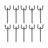 Heavy Duty Pegboard Hooks for Garage Workshop Tool Storage – 10cm 15cm 20cm (Silver & Black)
