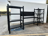 Heavy Duty Garage Workbench with Pegboard 2.4m(H)x4.4m(L)x0.6m(D) 3000kg Storage Shelving System