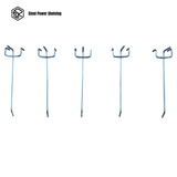 Heavy Duty Pegboard Hooks for Garage Workshop Tool Storage – 10cm 15cm 20cm (Silver & Black)